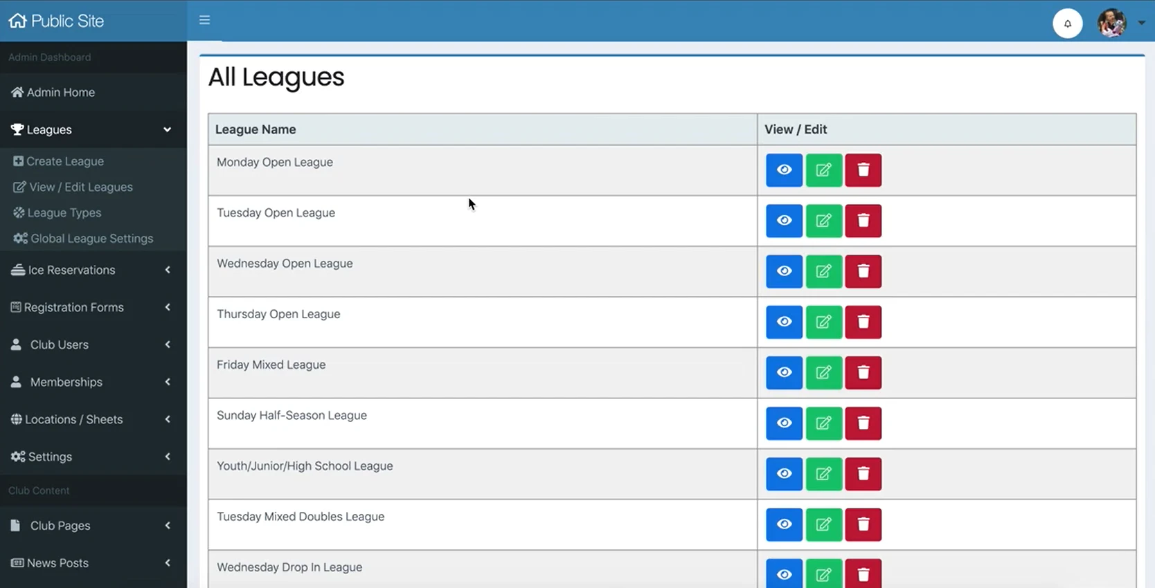 screenshot of Sports Carnival